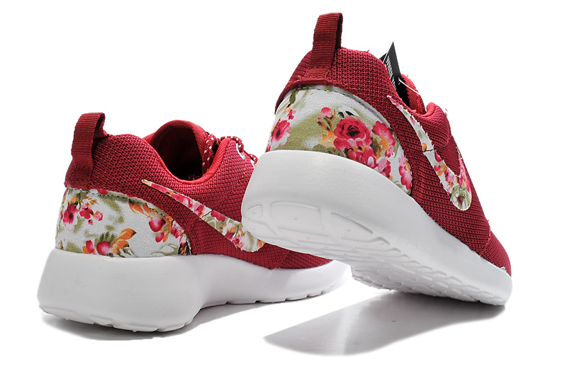 nike roshe run floral femme bordeaux